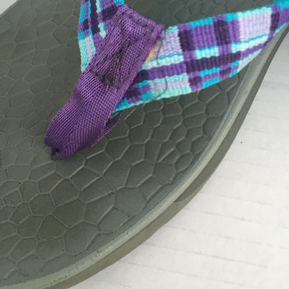 Chaco Flip Flop Rubber Sandals Reversiflip Interchangeable Upper Straps 9 - Picture 4 of 8